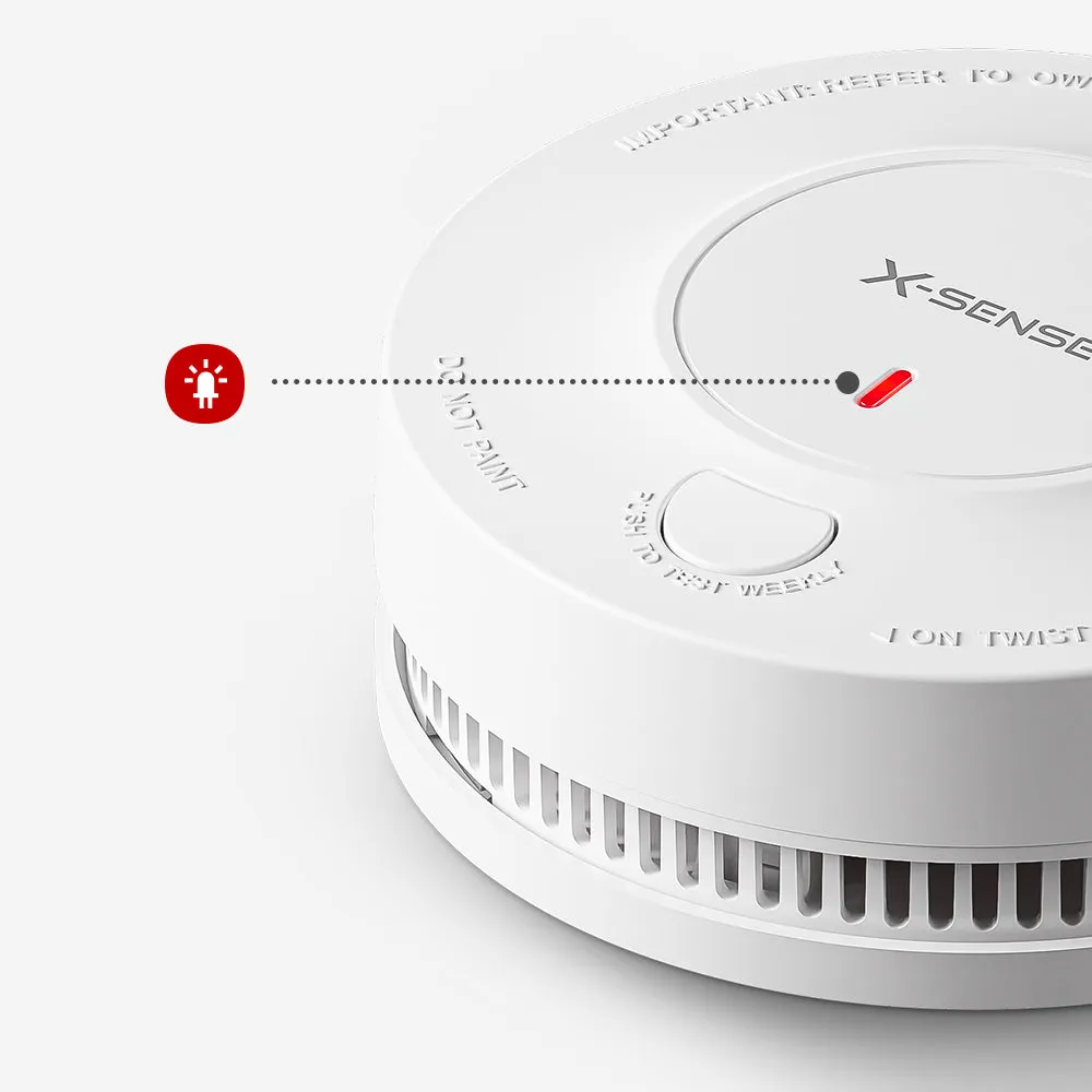 10-year sealed lithium battery Wireless Interconnected Smoke Alarm| X-Sense SD19-W