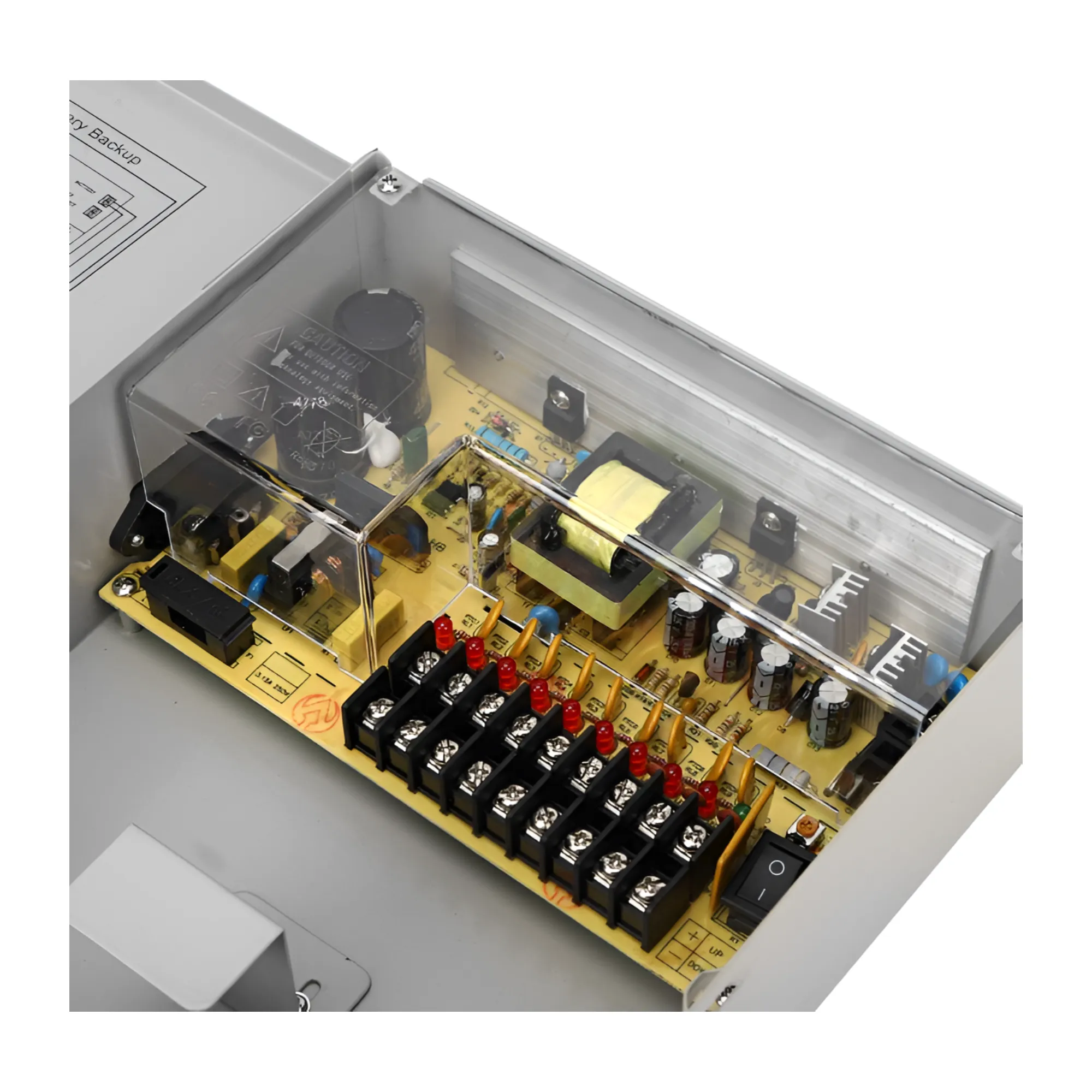 12V UPS Power Supply Box with PWM Access Controller for Security Cameras