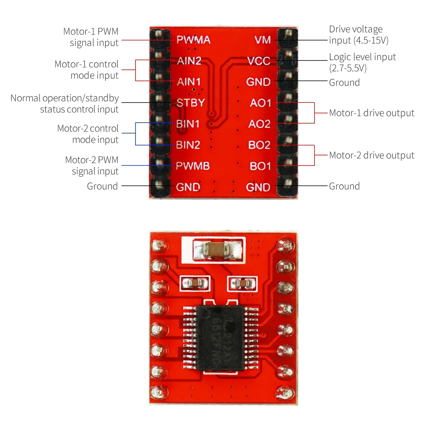 2-Channel Motor Drive Module(AT8236/TB6612FNG)