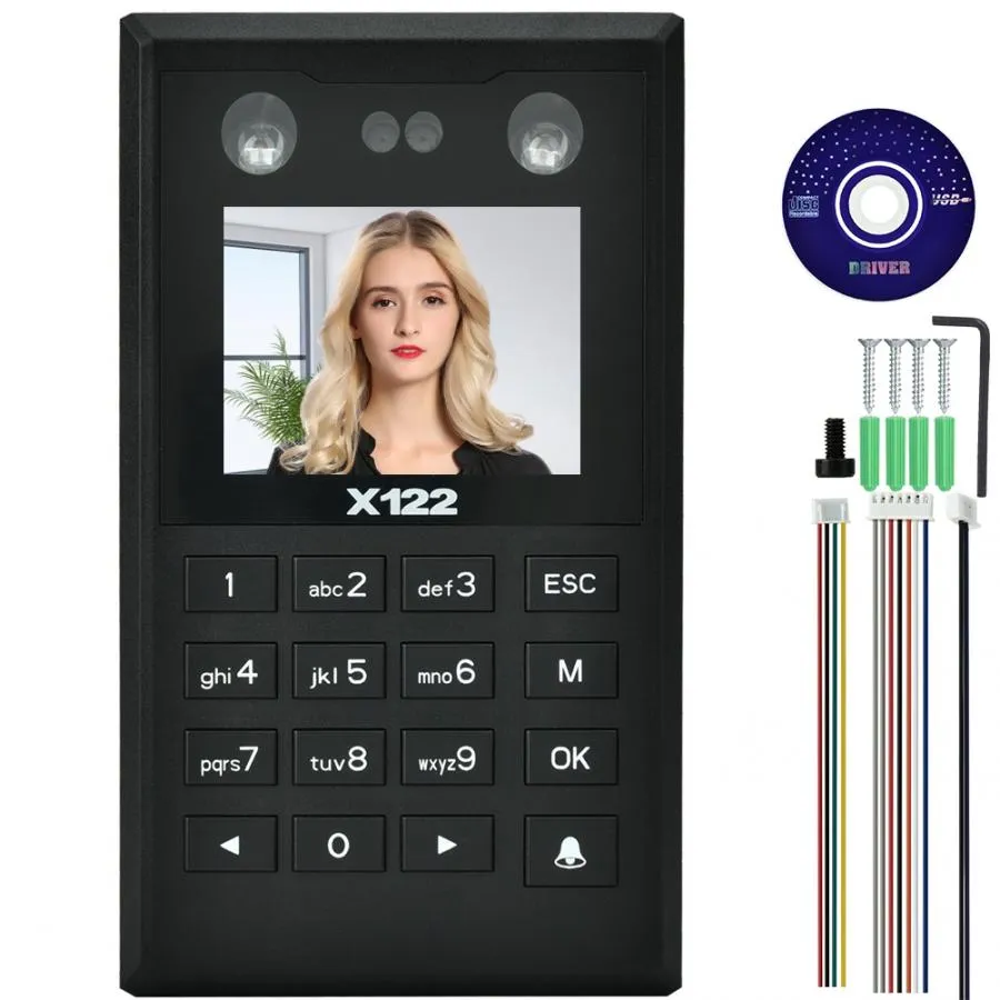 2.8in TFT Face Palmprint Time Attendance Wiegand26 Access Control Machine fingerprint sensor Black