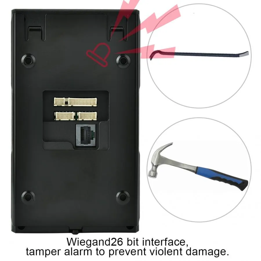 2.8in TFT Face Palmprint Time Attendance Wiegand26 Access Control Machine fingerprint sensor