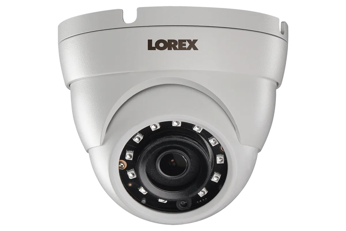 2K SuperHD Weatherproof Night-Vision Dome Security Camera (2-pack)