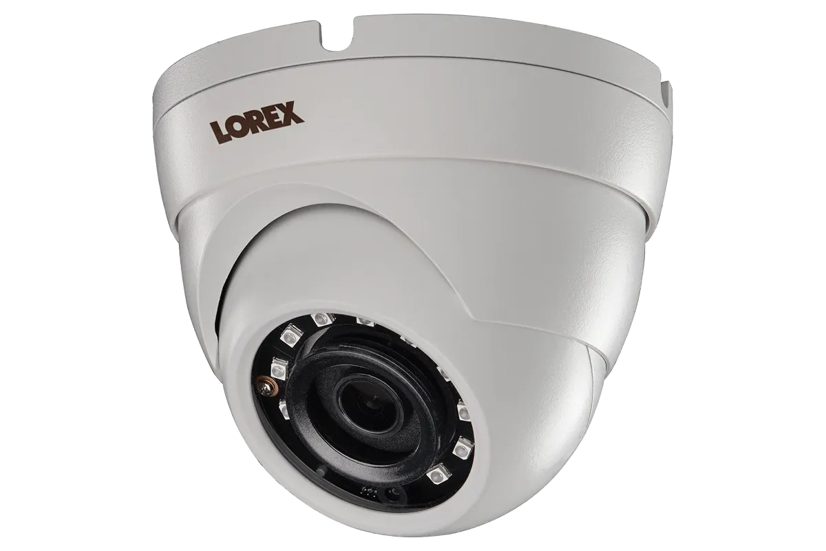 2K SuperHD Weatherproof Night-Vision Dome Security Camera (2-pack)