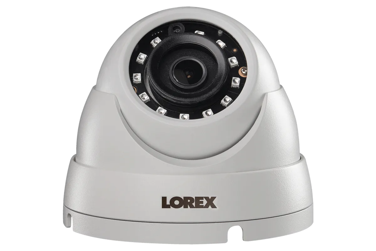 2K SuperHD Weatherproof Night-Vision Dome Security Camera (2-pack)