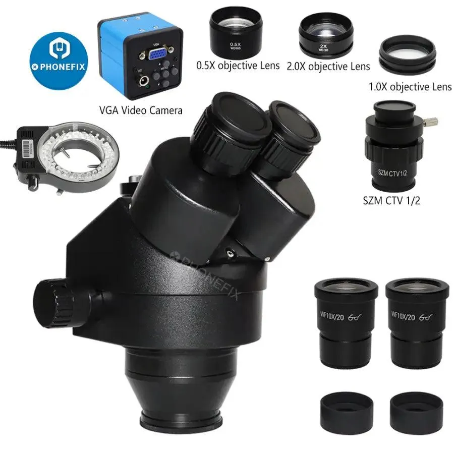 3.5X-90X Black Double Boom Stand Zoom Trinocular Stereo Microscope
