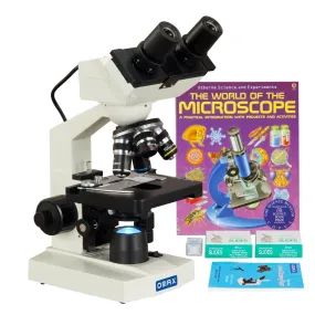 40X-2000X 1.3MP Digital Integrated Microscope with LED Illumination   Book, Blank Slides, Tissues