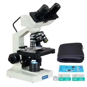 40X-2000X 1.3MP Digital Integrated Microscope with LED Illumination   Vinyl Case, Blank Slides, Tissues