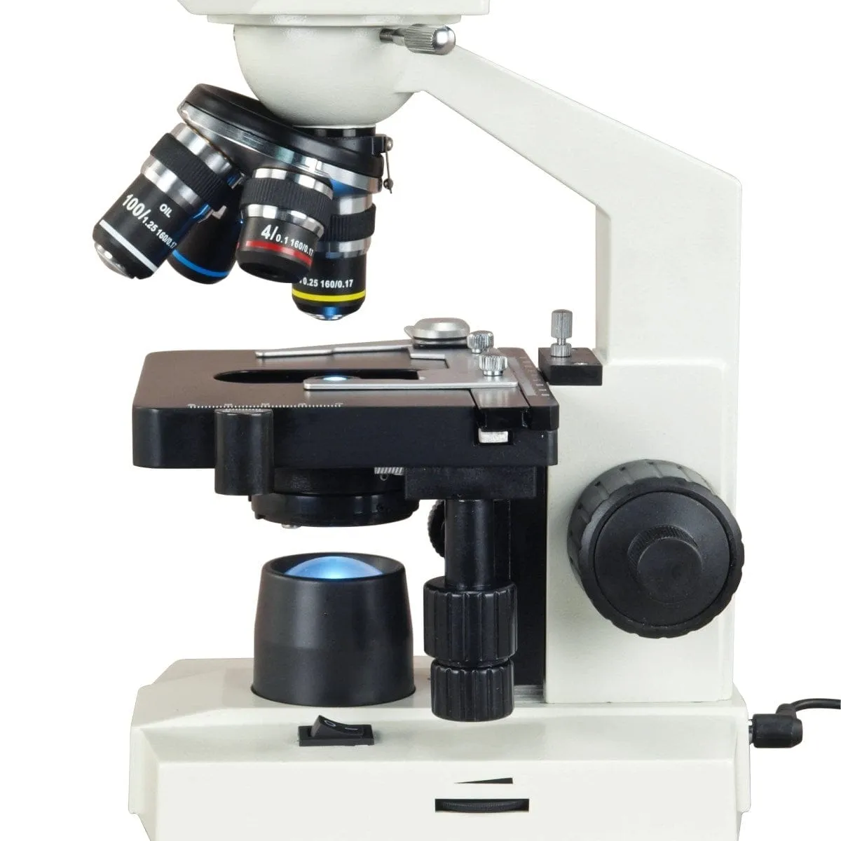 40X-2500X 1.3MP Digital Integrated Microscope with LED Illumination   Vinyl Case, Blank Slides, Tissues