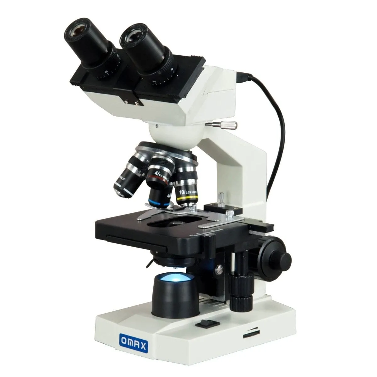40X-2500X 1.3MP Digital Integrated Microscope with LED Illumination   Vinyl Case, Blank Slides, Tissues