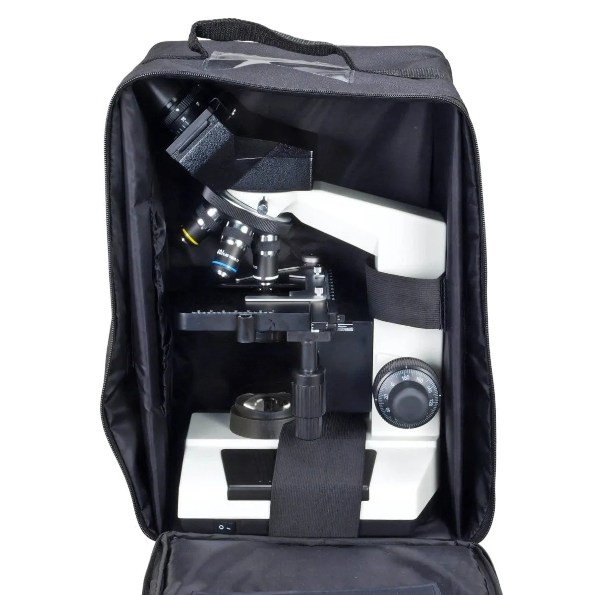 40X-2500X 3MP Digital Integrated Microscope with LED Illumination   Vinyl Case