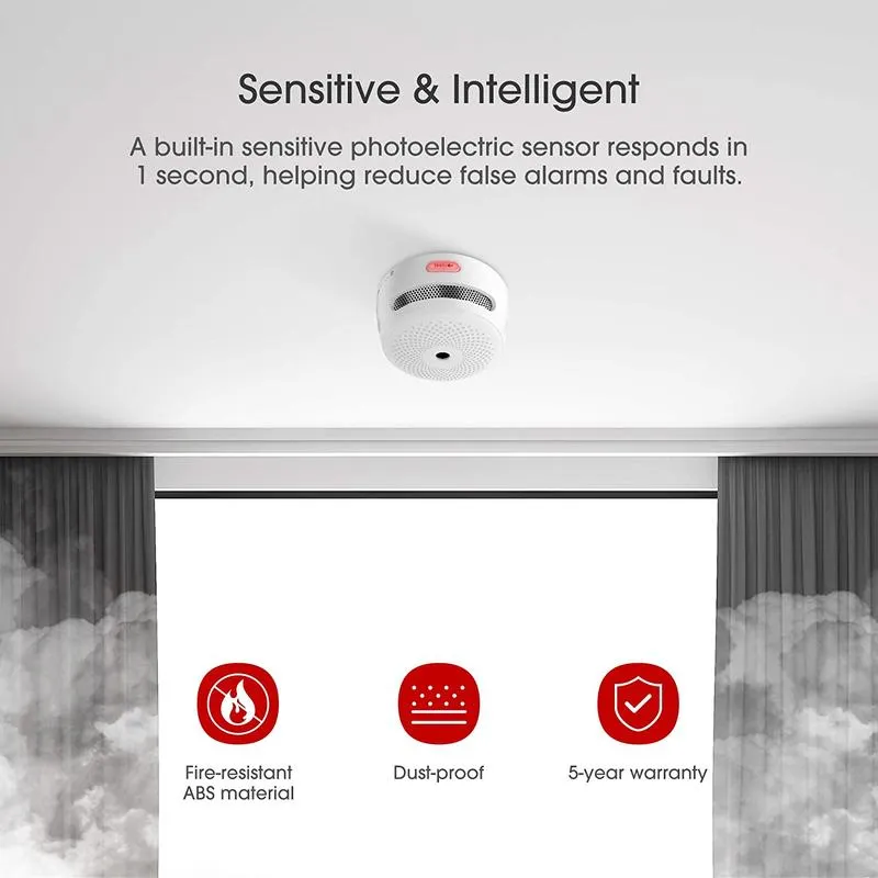 6-Pack XS01-WR Wireless Smoke Alarms   1-Pack RC01 Pro Remote Controller