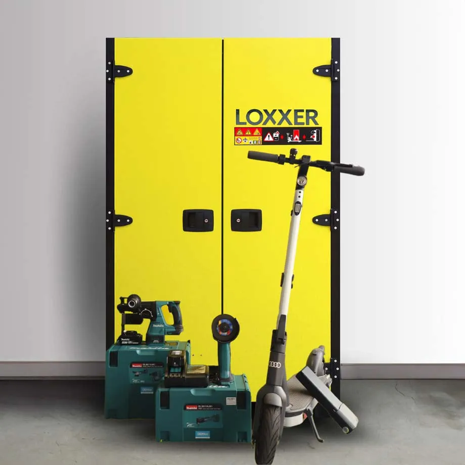 60-Minute Fire-Resistant Battery Charging Cabinet - LOXK2000 STANDARD