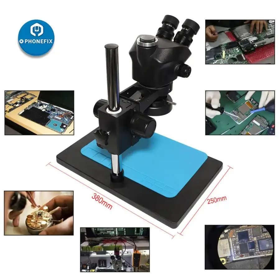 7X-45X Trinocular Stereo Microscope 38MP HDMI Microscope Camera