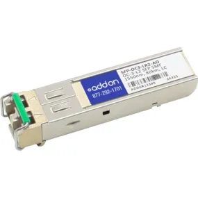 Addon Cisco Sfp-Oc3-Lr2 Compatible Taa Compliant Oc-3-Lr2 Sfp Transceiver (Smf, 1550Nm, 80Km, Lc)