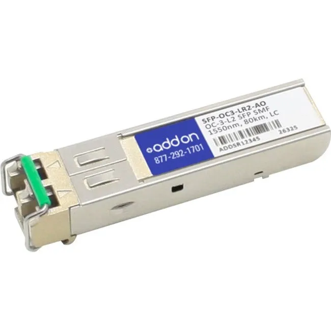 Addon Cisco Sfp-Oc3-Lr2 Compatible Taa Compliant Oc-3-Lr2 Sfp Transceiver (Smf, 1550Nm, 80Km, Lc)
