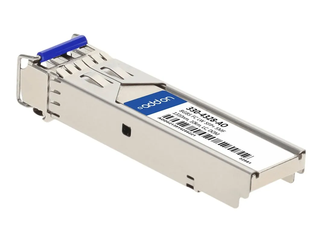 Addon Dell 330-4328 Compatible Taa Compliant 8Gbase-Lw Fibre Channel Sfp  Transceiver (Smf, 1310Nm, 10Km, Lc, Dom)