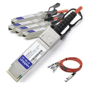 Addon Networks 7M Qsfp  - 4Xsfp  Infiniband Cable Qsfp  4Xsfp  Orange