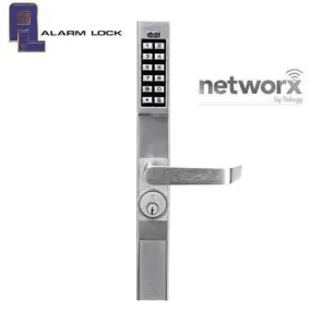 Alarm Lock Trilogy - DL1300NW - Narrow-Stile Digital Keypad Lever Lock - Networx -  Wireless Access - 26D - Satin Chrome - Grade 1