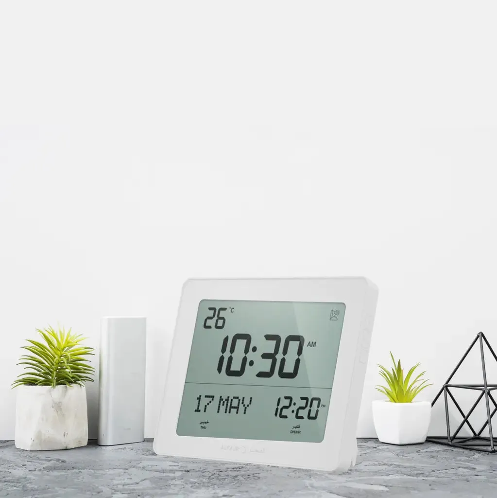 Alfajr Automatic Worldwide Azan Muslim Prayer and Qibla Digital Reminder Clock