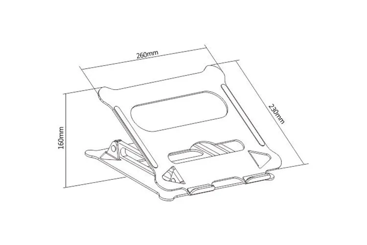 Aluminium Laptop Riser Stand