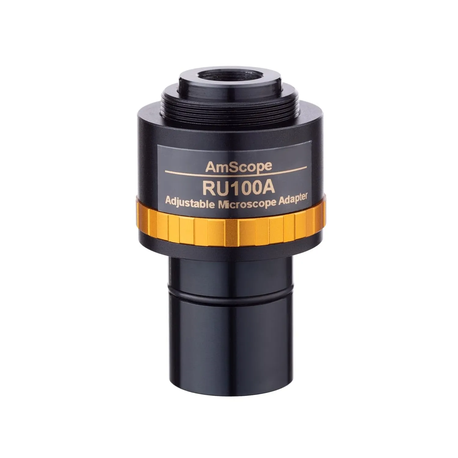 AmScope 1X Adjustable C-mount Relay Lens Adapter for Microscope Cameras