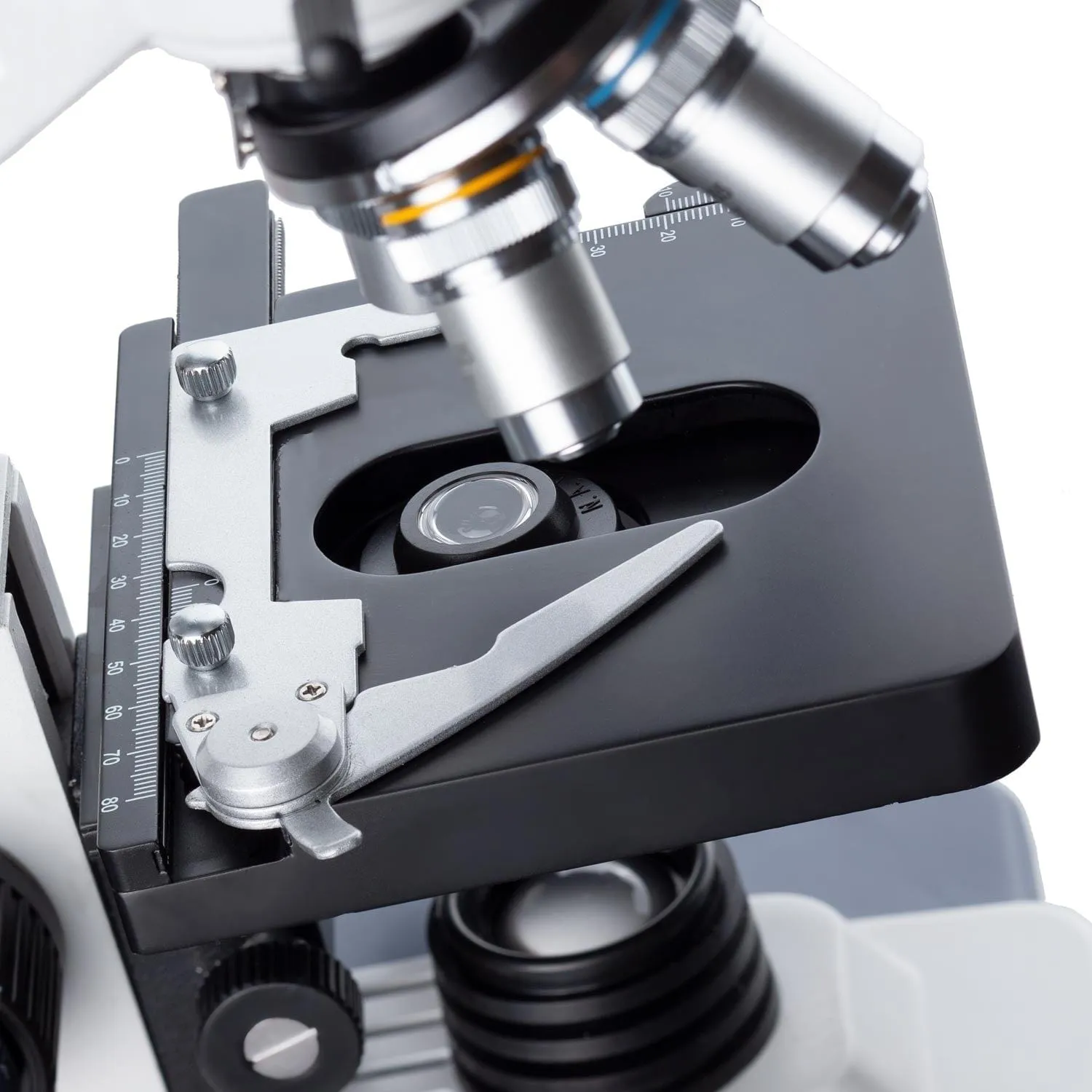 AmScope B120 Series Binocular Compound Microscope 40X-1000X Magnification with LED, Siedentopf Head and 5MP Digital Camera