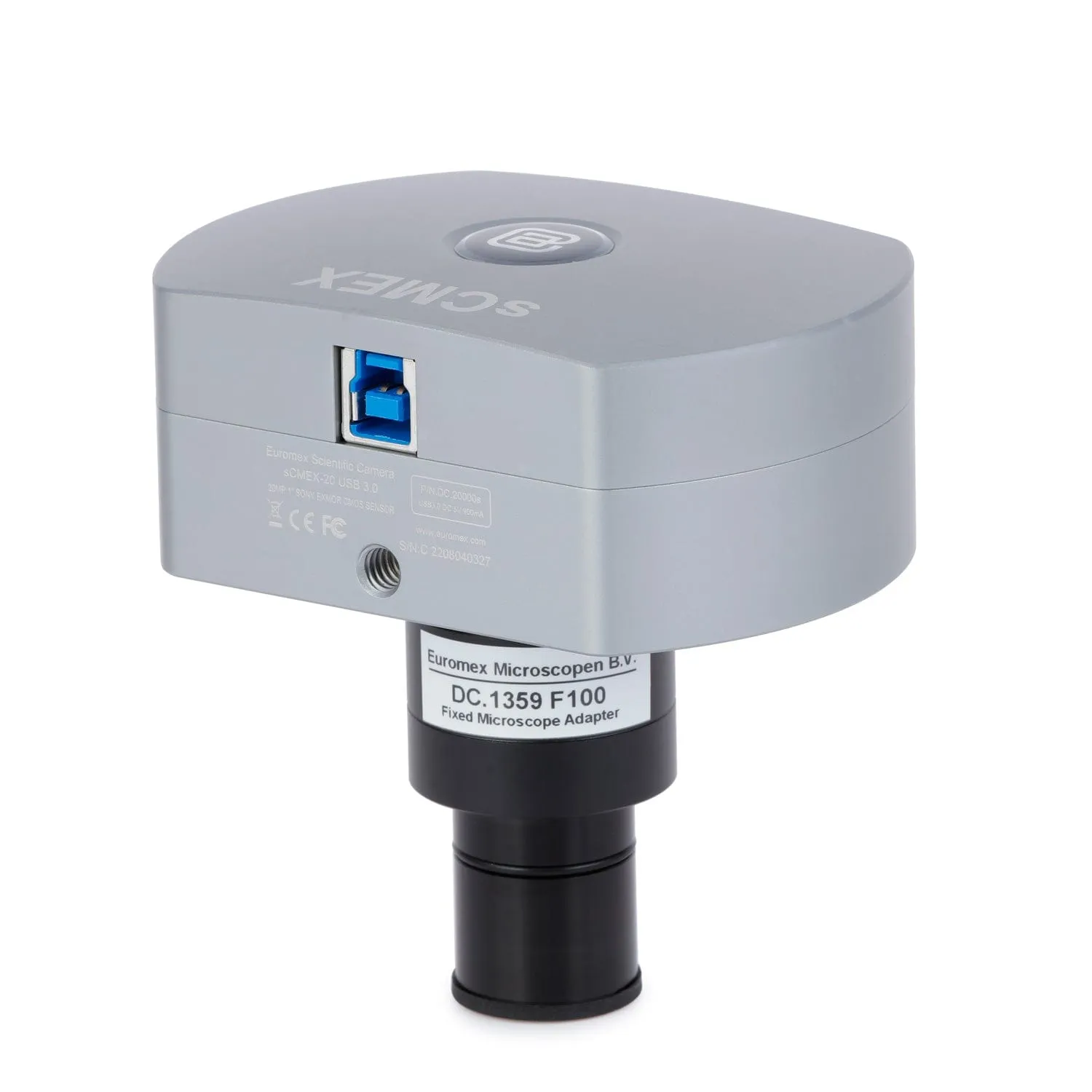 AmScope DC Series Scientific sCMOS 20MP USB 3.0 C-Mount Microscope Camera