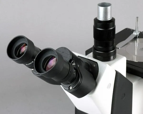 AmScope ME1200 Series Inverted Metallurgical Trinocular Compound Microscope 50X-1250X Magnification with 1080p HDMI Camera with WiFi