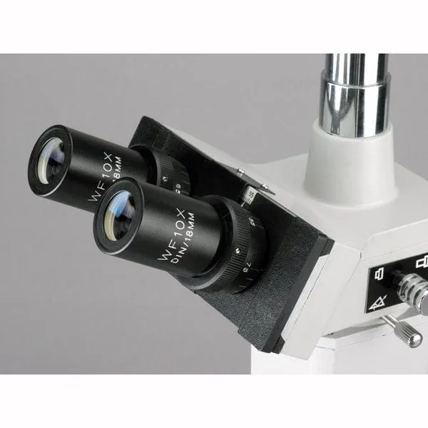 AmScope ME300 Series Metallurgical Trinocular Compound Microscope 40X-400X Magnification with 1.3MP USB 2.0 Camera