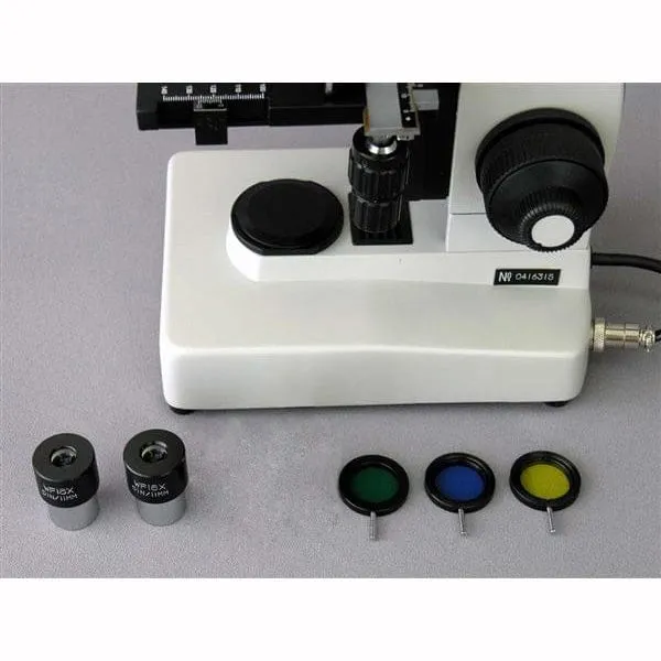 AmScope ME300 Series Metallurgical Trinocular Compound Microscope 40X-400X Magnification with 1.3MP USB 2.0 Camera