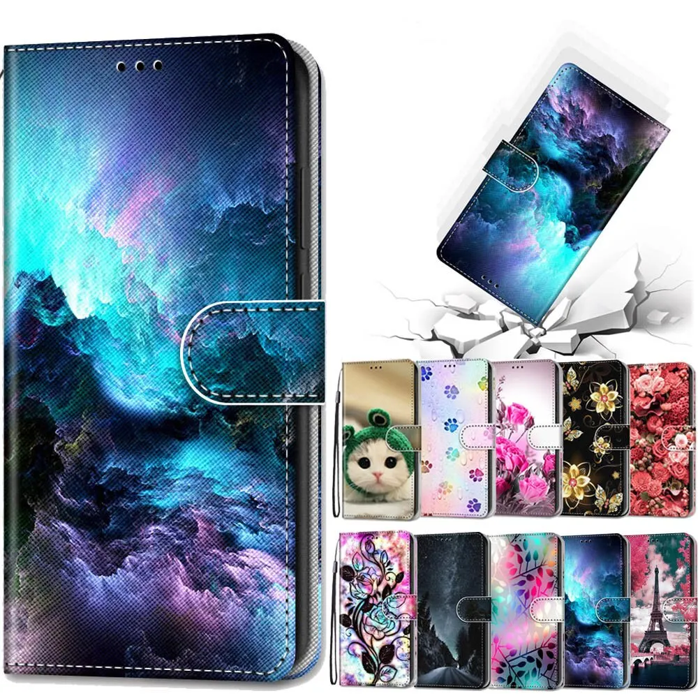 Anymob Samsung Night Road Magnetic Flip Leather Phone Case