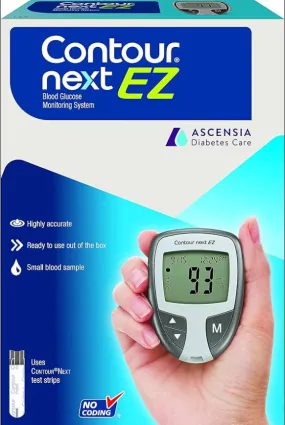 Ascensia Contour Next Ez Blood Glucose Monitoring System Control Normal Level 2Contour Next (Nr)
