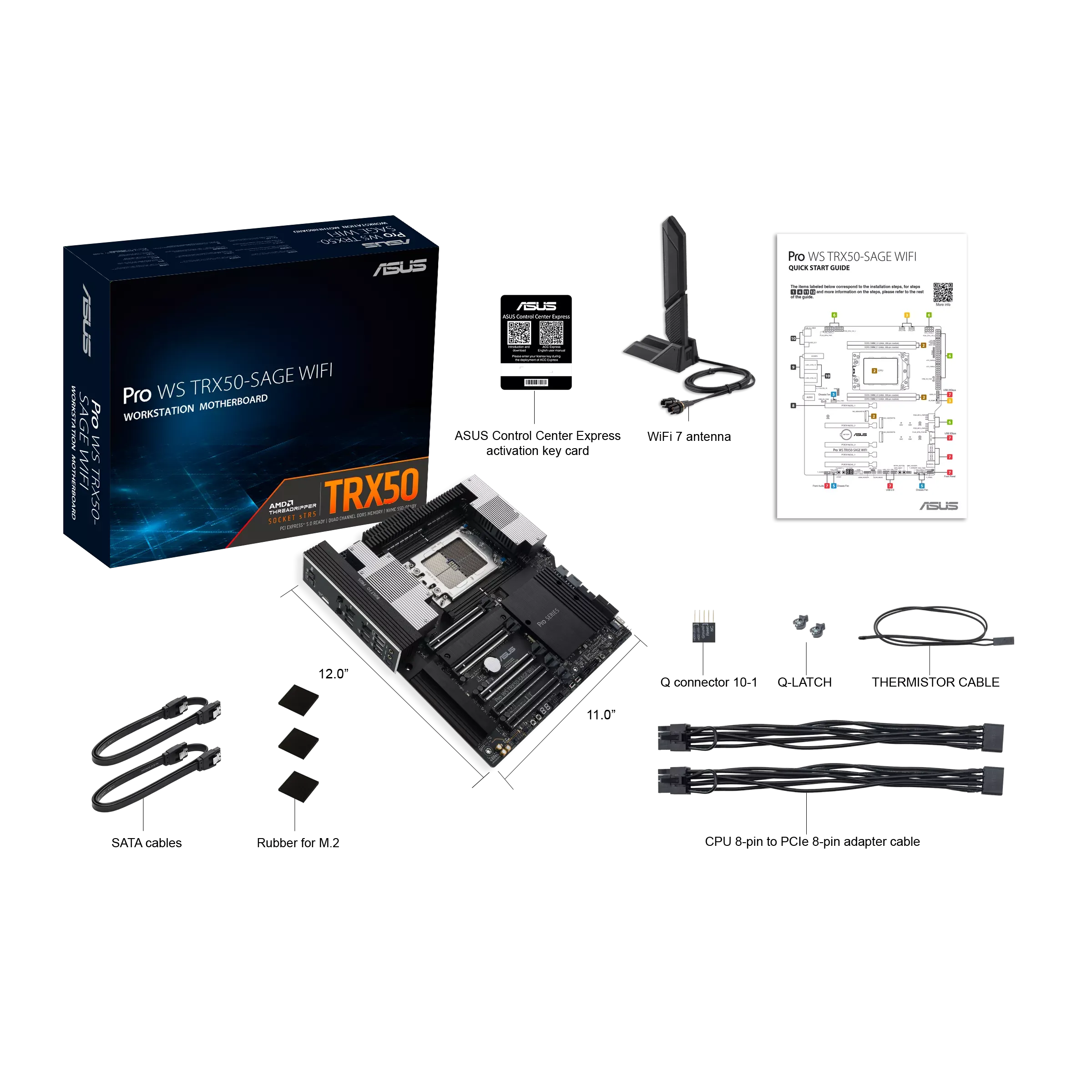 ASUS Pro WS TRX50-SAGE WIFI DDR5,AMD Socket sTR5 CEB Motherboard