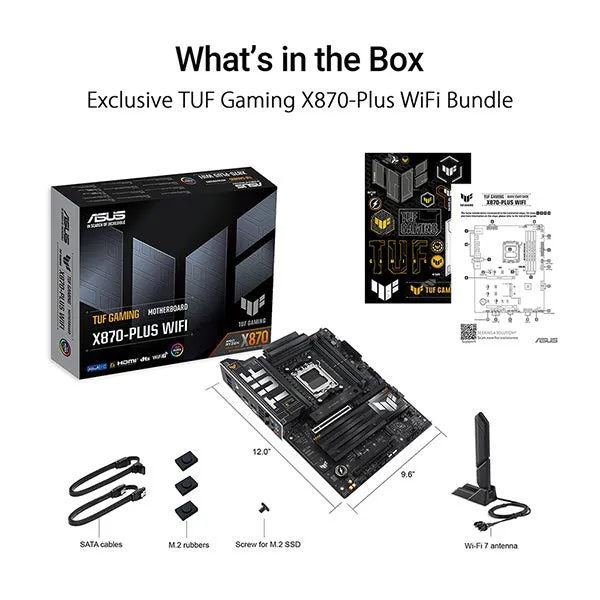 ASUS TUF GAMING X870-PLUS WIFI DDR5,Socket AM5 ATX Motherboard