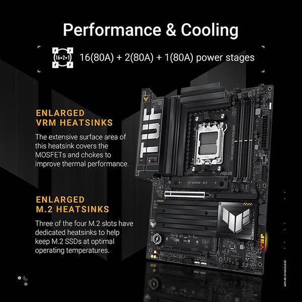 ASUS TUF GAMING X870-PLUS WIFI DDR5,Socket AM5 ATX Motherboard