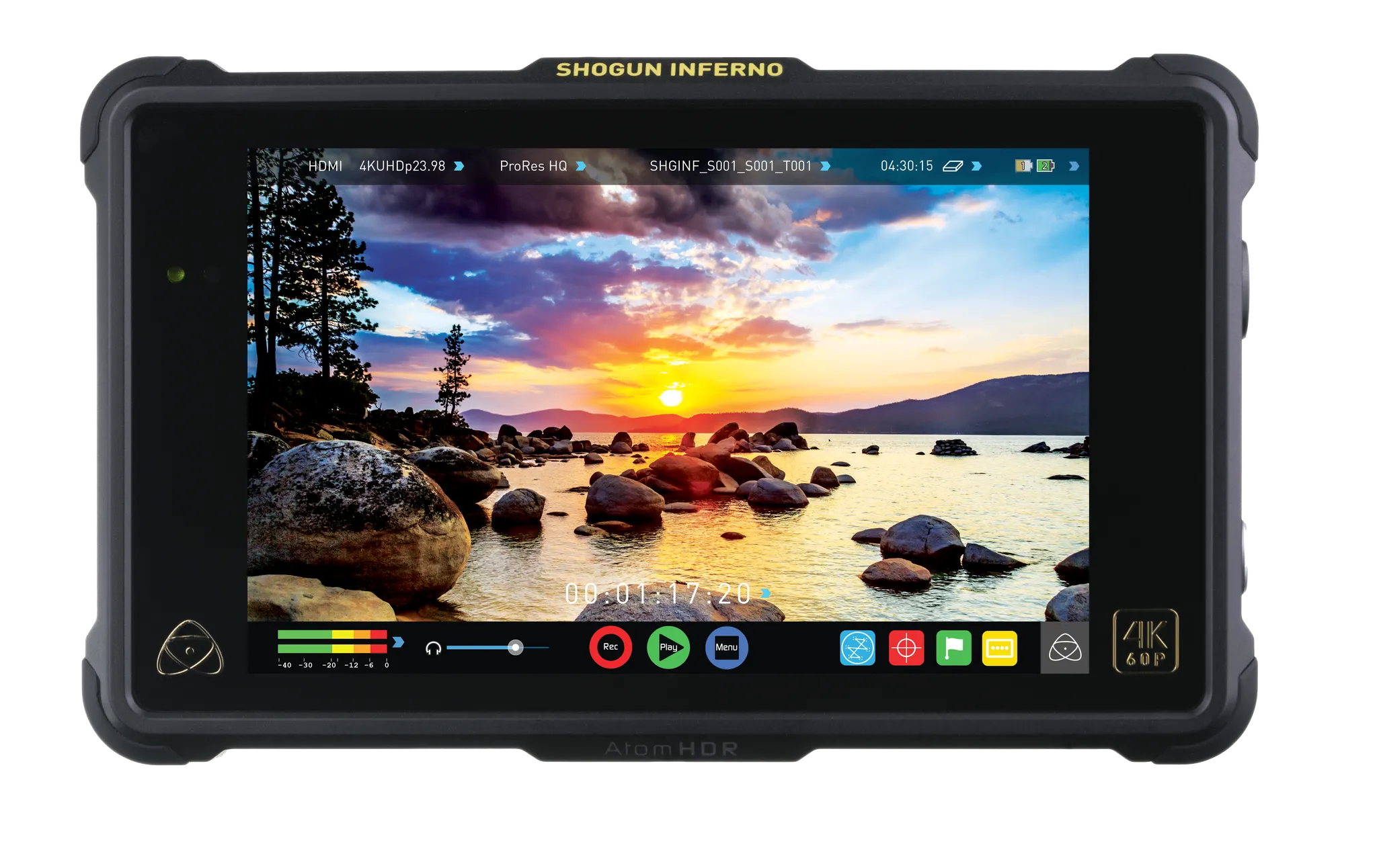 Atomos Shogun Inferno 7in 4K HDMI/Quad 3G-SDI/12G-SDI Recording Monitor