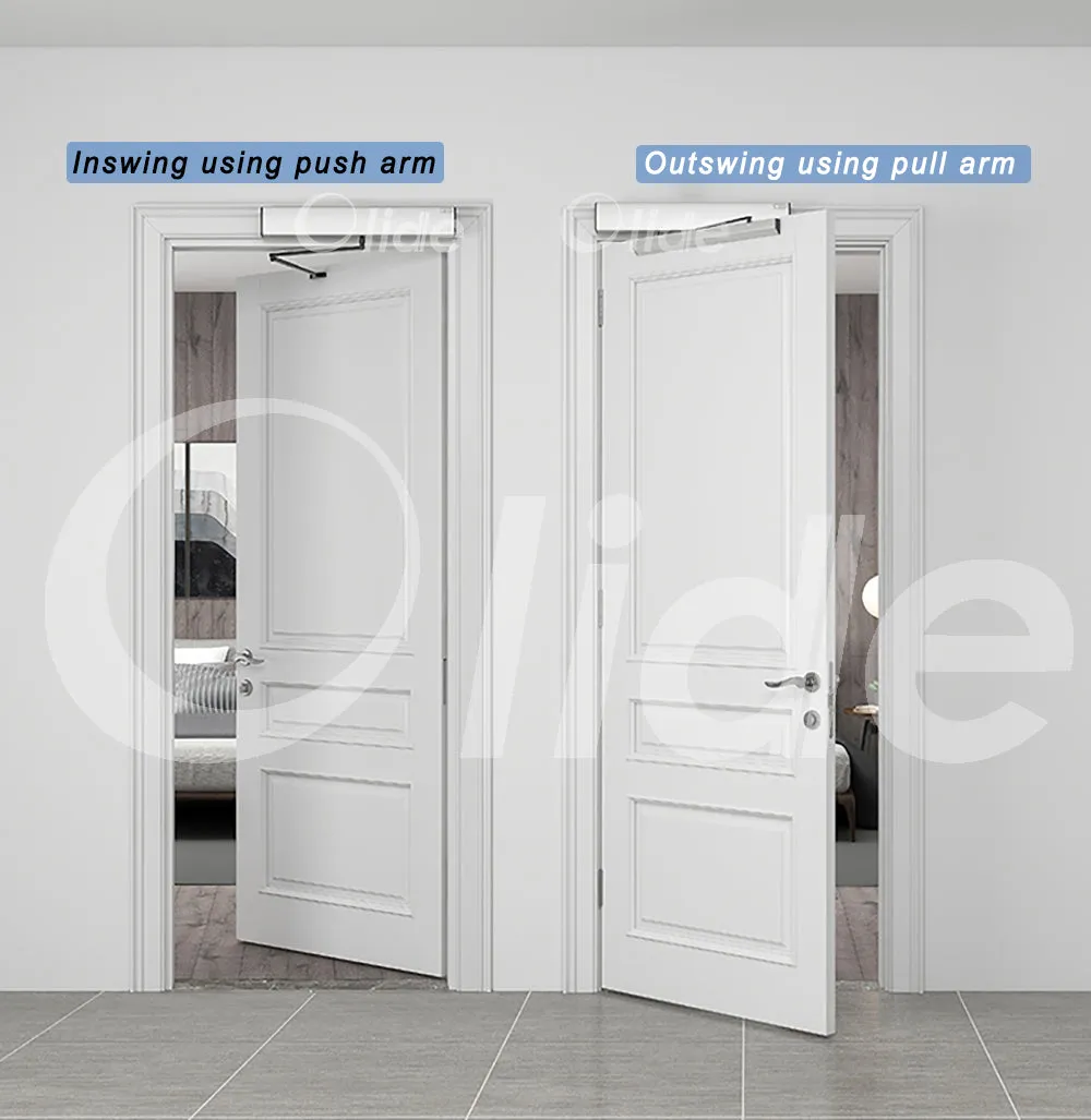 Automatic Swing Door Operator with Wireless Push Button Olide-120B Electric Door Closer