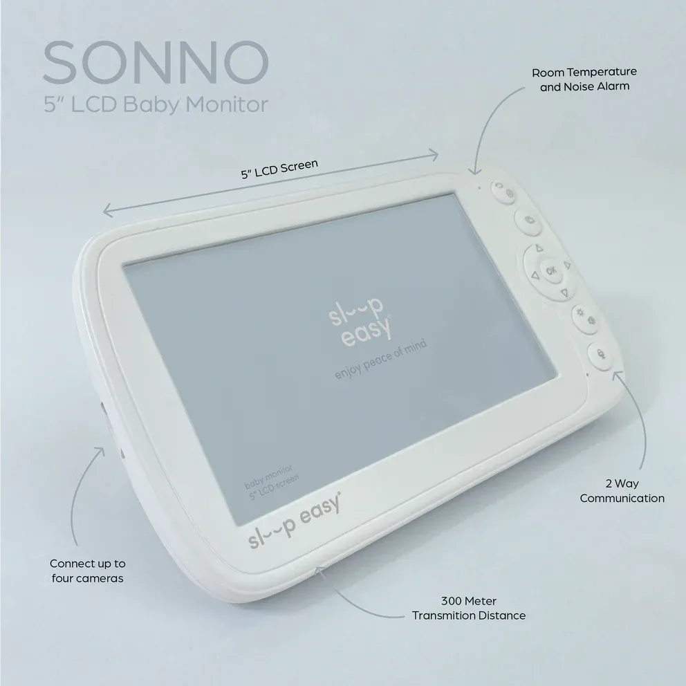 Babystudio Sonno 5" Crystal Clear Baby Monitor