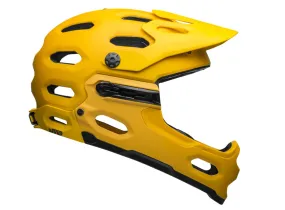 Bell Super 3R MIPS Full Face Helmet - Matt Yellow-Coal - 2019