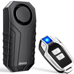 Bike Alarm, 113dB Loud Waterproof Wireless E-Bike Motorcycle Alarm with Remote, Anti-Theft Vibration Motion Sensor Multipurpose Security Alarm System, Ebike Accessories