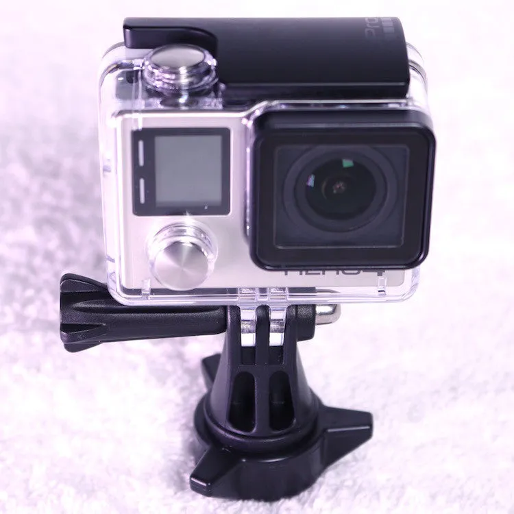 Biker GoPro Gripper Head Adapter & Handlebar Universal Mount System-Black (Fits Bars 7/8" to 1 1/4")-Black-Kit