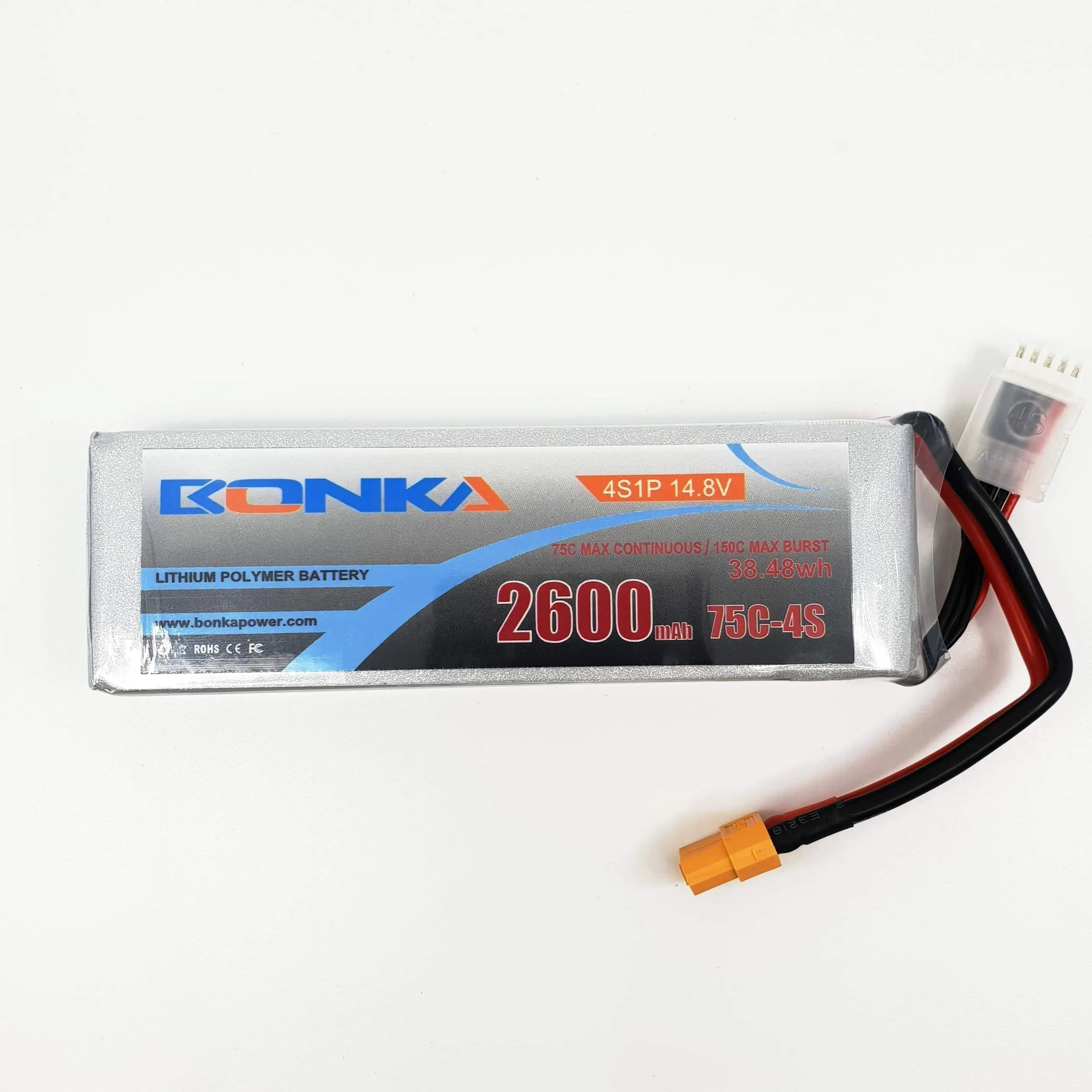 Bonka 2600mAh 4s 75c XT60 Lipo Battery BK-2600/75-4S [DG]