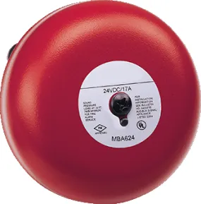Burglar/Fire Alarm Bell, 24VDC, 8" JEMBA848
