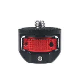 Camera Conversion Screw 1/4 Inch  Adapter for DJI Pocket2 /Insta360 ONE X2(Black Red)
