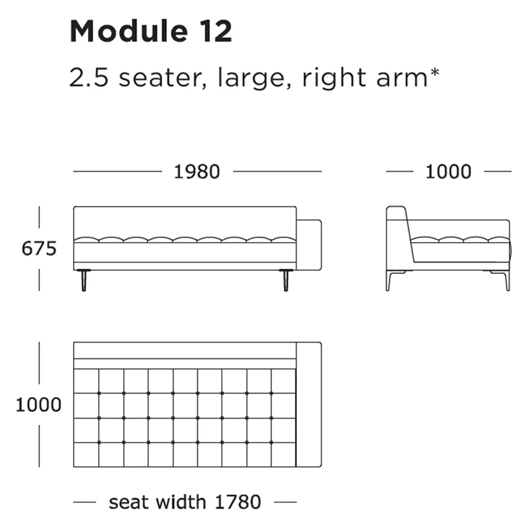 Campo Modular Sofa (Modules 9-16)