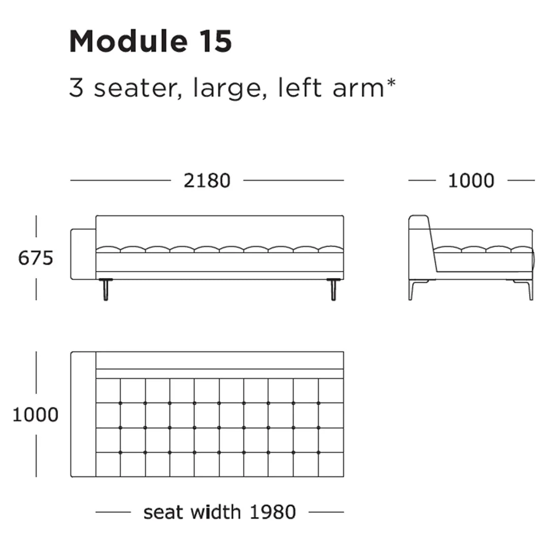 Campo Modular Sofa (Modules 9-16)