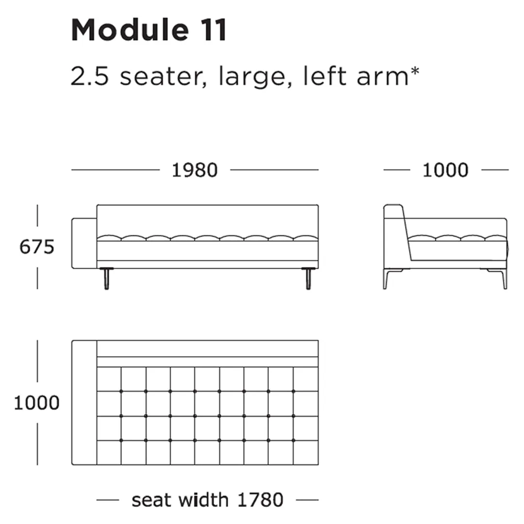 Campo Modular Sofa (Modules 9-16)