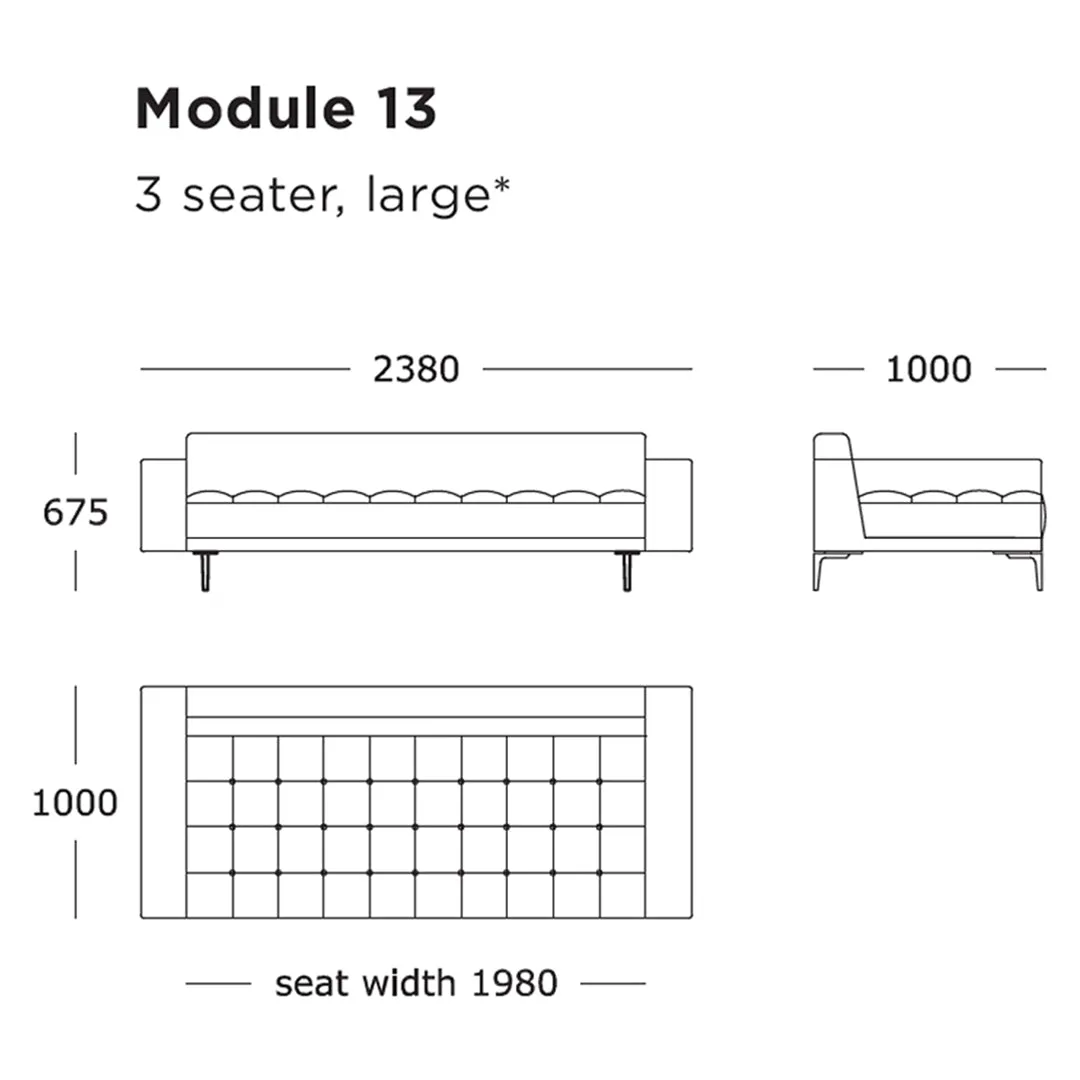Campo Modular Sofa (Modules 9-16)