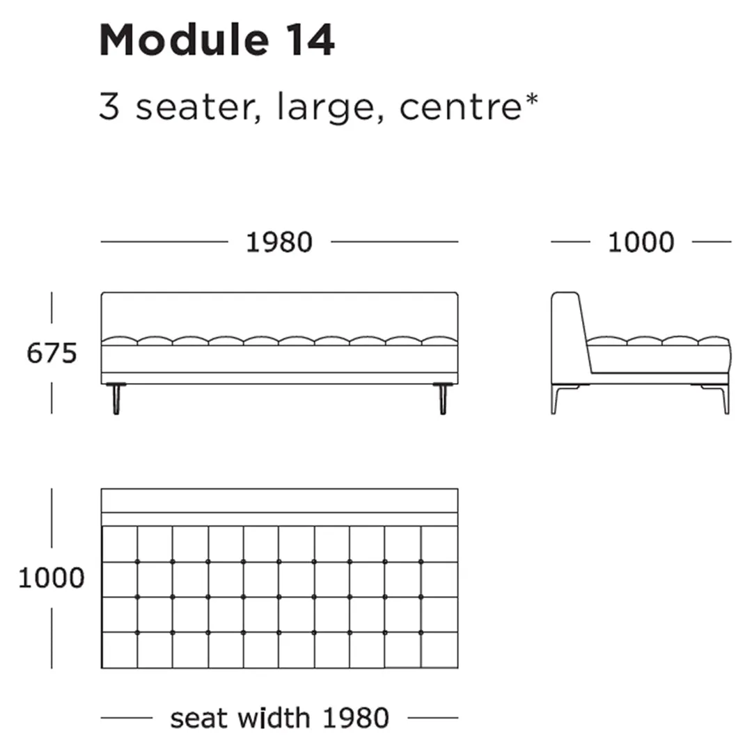 Campo Modular Sofa (Modules 9-16)