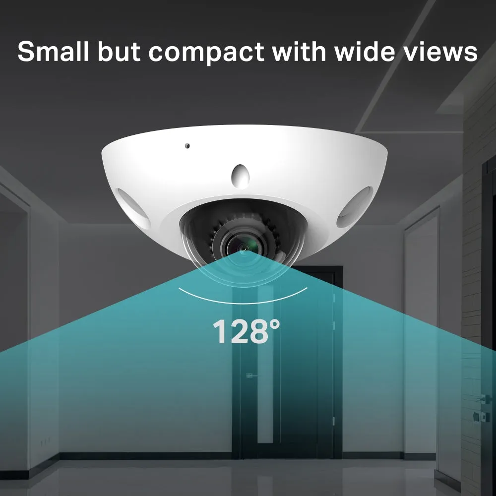 [CLEARANCE] TP-Link VIGI C230I 3MP Mini IR Dome Network Camera IK08 Vandal-Proof Security Surveillance Camera with 128° Wide-Viewing Angle, IR Infrared Night Vision, Two-Way Audio, Smart Detection, Remote Monitoring CCTV TP LINK TPLINK